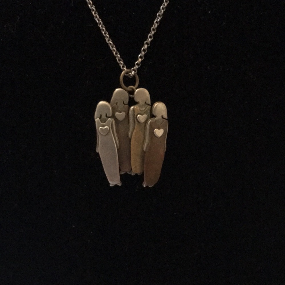 4 Sisters Necklace by Mimo with 16” chain.
